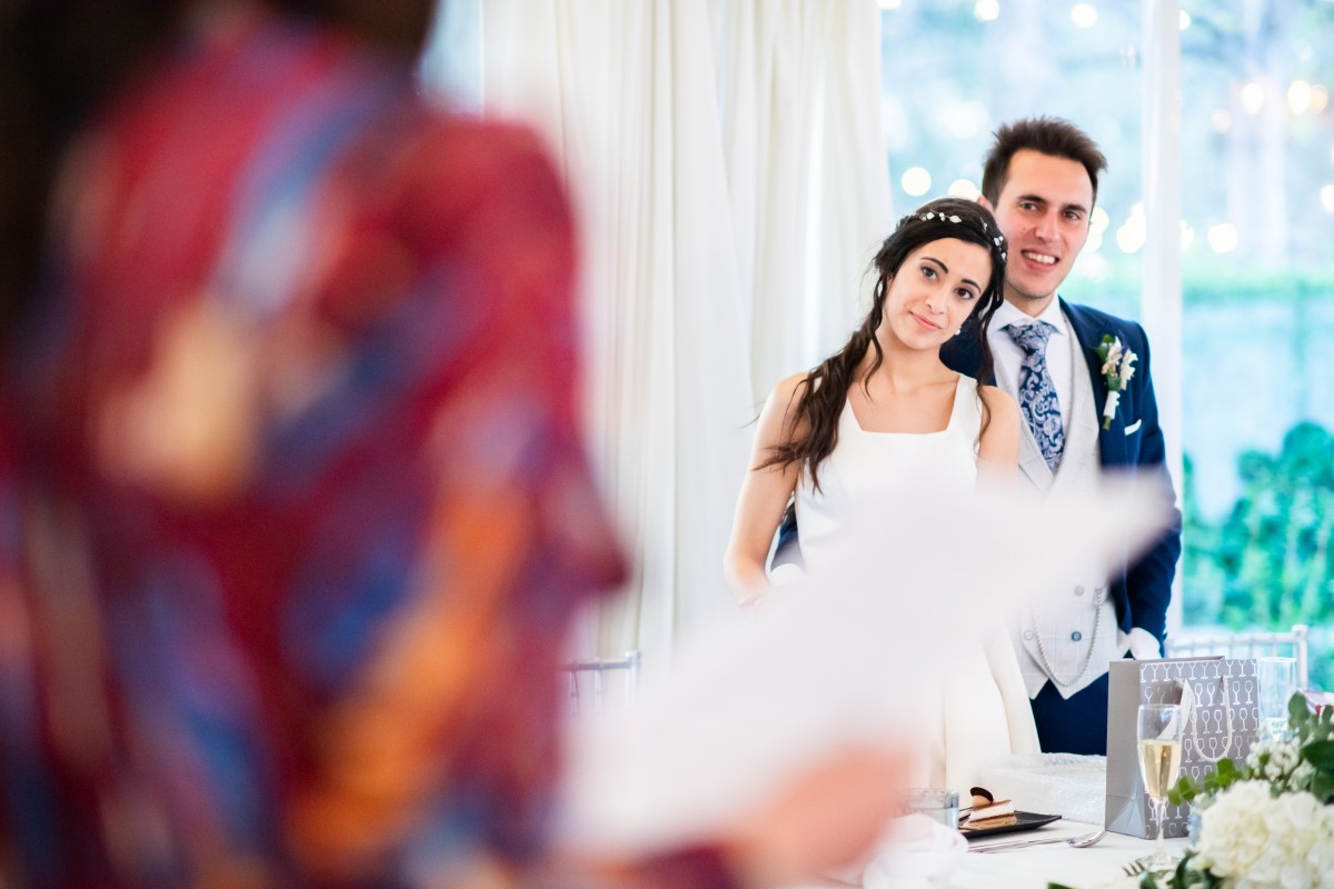 Álvaro e Inés en la boda